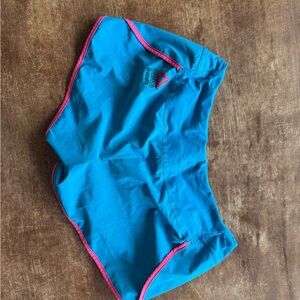 Reebok Crossfit Turquoise Shorts with Pink Accents